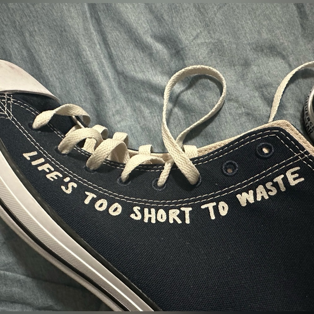 Writing On Shoe Is Original. No Add On - image 1